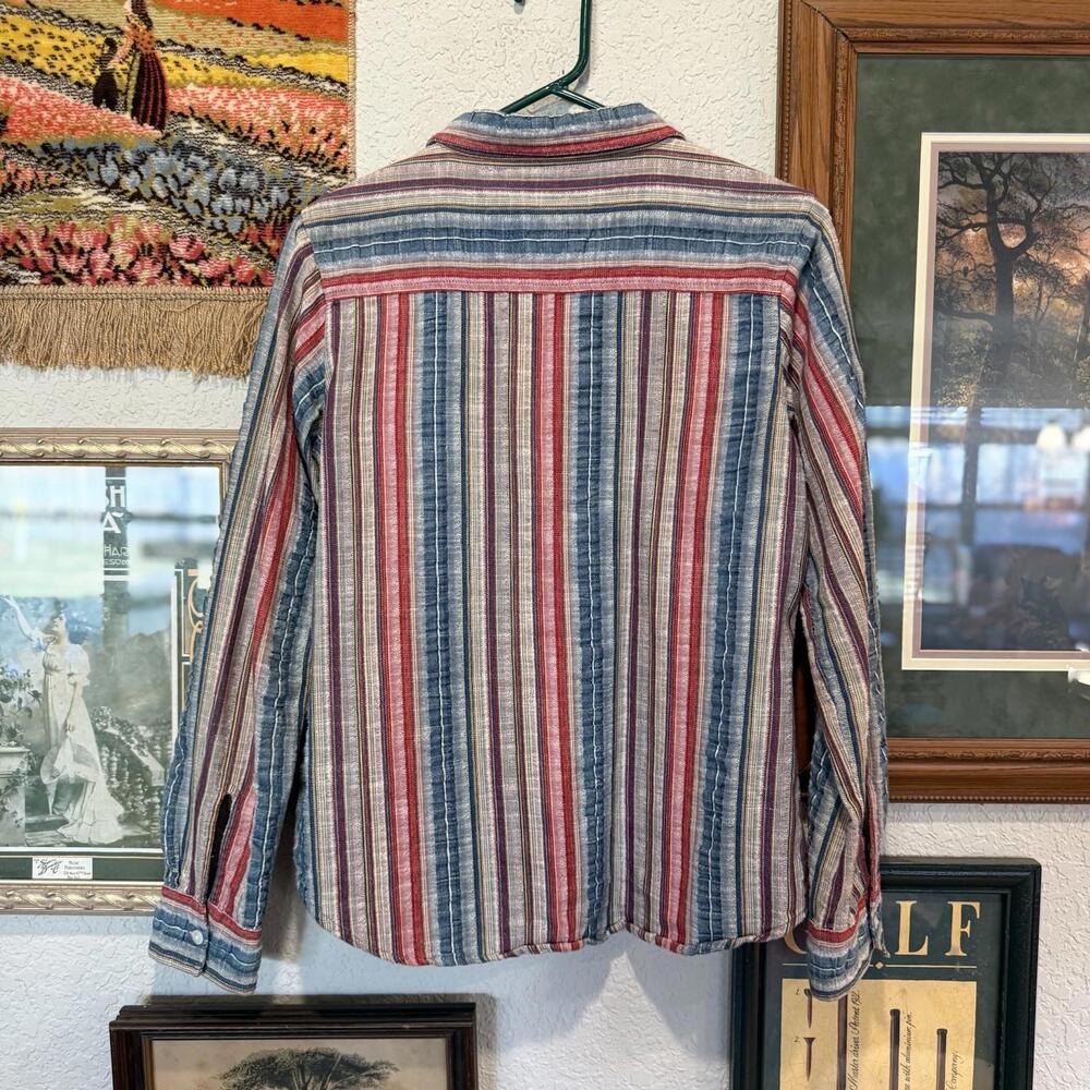 Vintage 00s The Territory Ahead Women's Button Up‎ Striped Shirt Size Small - Picture 5 of 6